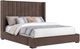 Steve Silver Co. Pearson Chocolate Queen Upholstered Panel Bed-0