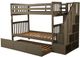 Kodiak Furniture Kelcie Dark Gray Twin/Twin Bunk Bed with Trundle and Tray-2