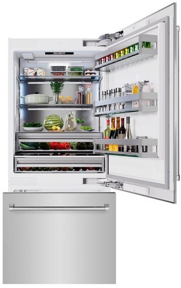 ZLINE 36" 19.8 Cu. Ft. Stainless Steel Built In Bottom Freezer Refrigerator-3