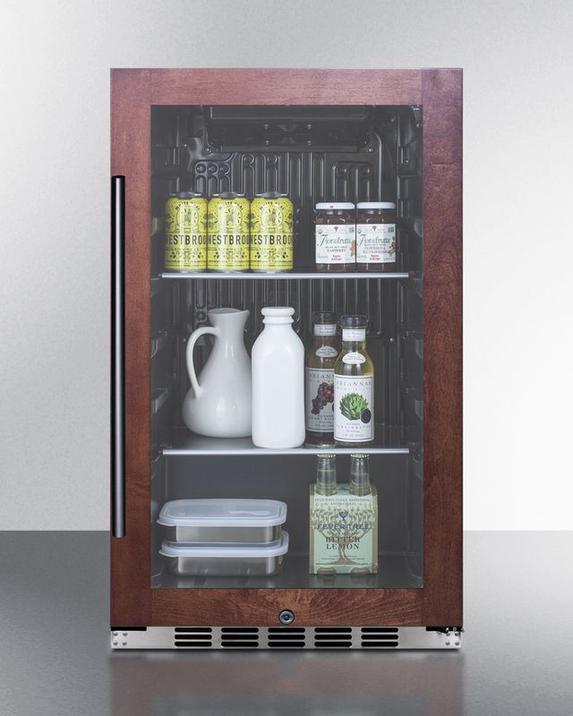Summit® 3.13 Cu. Ft. Glass/Panel-Ready Frame Indoor/Outdoor Beverage Cooler-2