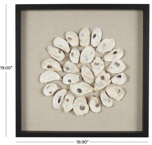 Deco Marche Cream Shell Wall Decor-3