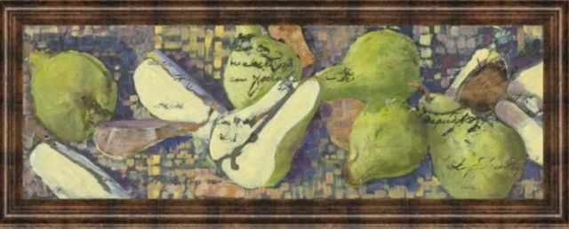 Classy Art Sparkling Pears I By Silvia Rutledge Wall Art-1