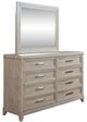 Liberty Furniture Belmar 3-Piece Silver Champagne/Washed Taupe Queen Upholstered Sleigh Bedroom Set-3