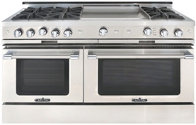 Capital Cooking™ Culinarian 60" Stainless Steel Pro Style Gas Range-0