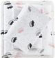 Olliix by Intelligent Design Cozy Soft Pink/Grey Hedgehogs Twin Cotton Novelty Print Flannel Sheet Set-0