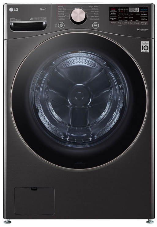 LG Black Stainless Steel Front Load Washer & Gas Dryer Laundry Pair-1