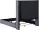 Coaster® Tisdall Gray Queen Upholstered Fireplace Panel Bed-2