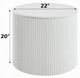 ACME Furniture Dyllan White End Table-2