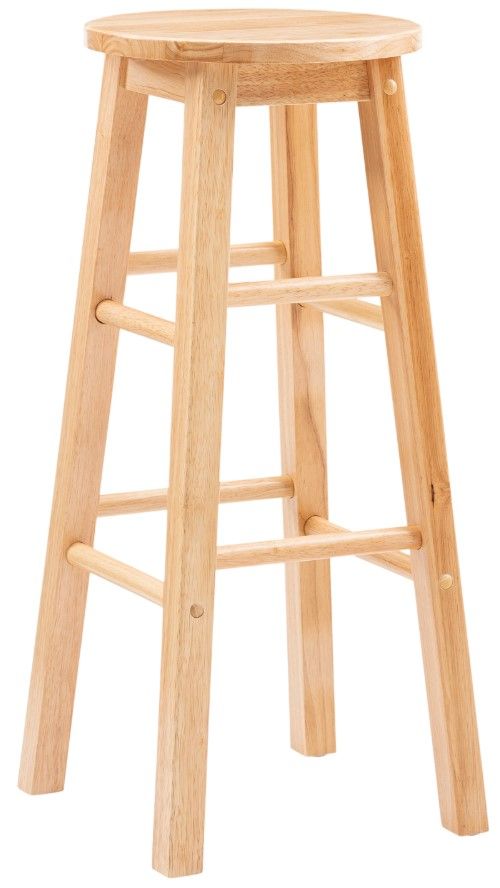 Linon Abby Natural Bar Stool-0