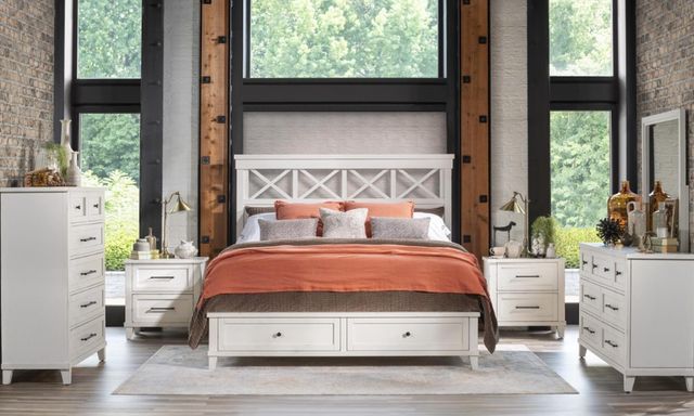 Legacy Classic XXX'S and OOO's Cotton Queen Storage Panel Bed-1