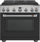 Café™ 36" Matte Black Professional Style Dual Fuel Range-0