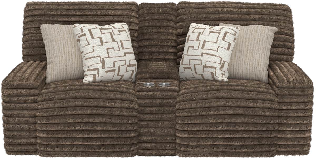 Catnapper® Lynx Mocha Power Reclining Console Loveseat with Zero