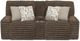 Catnapper® Lynx Mocha Power Reclining Console Loveseat with Zero Gravity-2