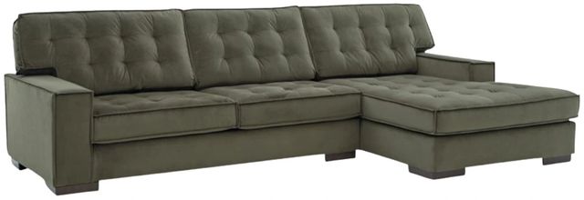 Signature Design by Ashley® Chalcombe 2-Piece Olive Right Arm Facing Sectional and Chaise-0