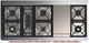 Ilve® Majestic III 60" Blue Gray Pro Style Dual Fuel Natural Gas Range with Solid Door and Copper Trim-3