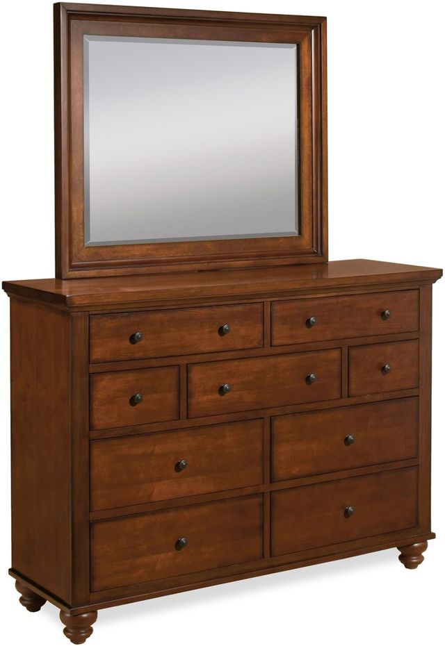 Aspenhome® Cambridge Brown Cherry Dresser Landscaper Mirror-1