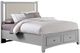 Vaughan-Bassett Bonanza Gray King Upholstered Panel Storage Bed-0