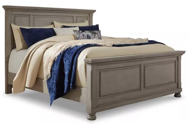 Signature Design by Ashley® Lettner 3-Piece Light Gray California King Panel Bed Set-1