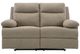 Signature Design by Ashley® Side-Swipe Mocha Manual Reclining Loveseat-3