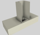 Vent-A-Hood® 48" Biscuit Contemporary Wall Mounted Range Hood-4