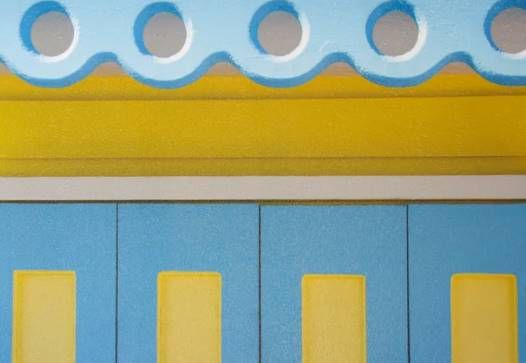 Stylecraft Blue/Gold/Gray/Light Blue Wall Art-1