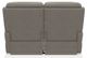 La-Z-Boy® Finley Pewter Leather Power Wall Reclining Loveseat with Headrest and Lumbar-3