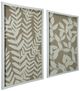 A & B Home Estella 2-Piece Beige/White Wall Decor-0