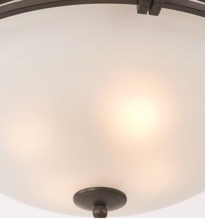 YHD Sequoia Alabaster/Dark Brown 22'' Foyer Pendant-4