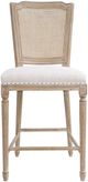 Atelier Home Louis Burnt Oak Gray/Natural Ecru Counter Stool-1