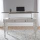Liberty Furniture Magnolia Manor Antique White/Weathered Brown Lift Top Writing Desk-0