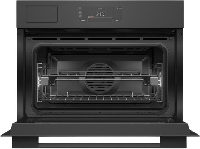 Fisher & Paykel Series 9 24” Black Glass Minimal Compact Combi-Steam Oven-1