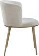 Meridian Furniture Skylar Cream/Gold Velvet Dining Chair-2