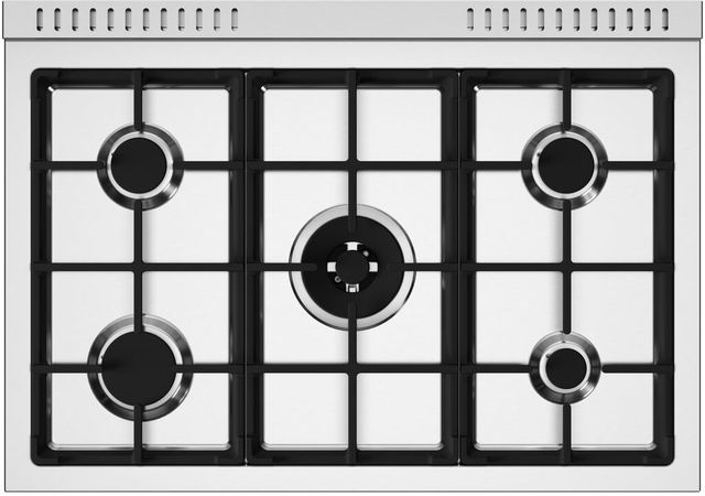 Bertazzoni Professional Series 36" Fingerprint Resistant Stainless Steel Pro Style Gas Range-2