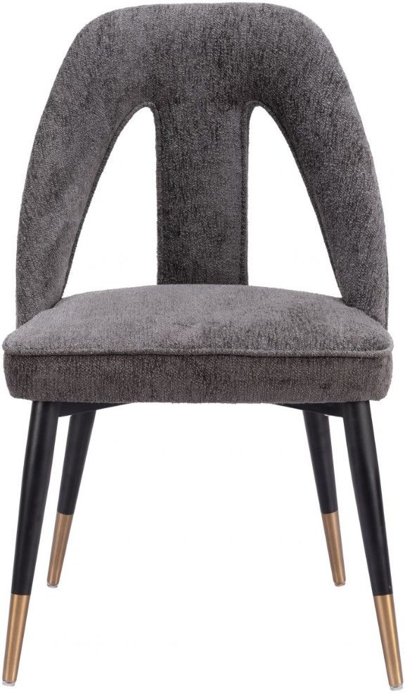 Zuo® Modern Artus Black/Gold/Gray Dining Side Chair-1