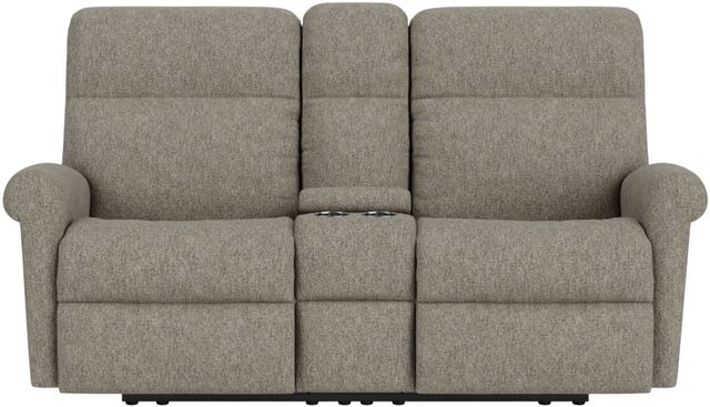Flexsteel® Customizable Davis Power Reclining Loveseat with Console and Power Headrests-1