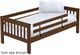 Crate Designs™ Furniture Brindle Twin XL Mission Upper Bunk Bed-0