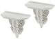 A & B Home 2-Piece White Carving Wall Decor Set-2