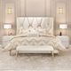 Michael Amini® La Rachelle Beige/Medium Champagne Bench-1