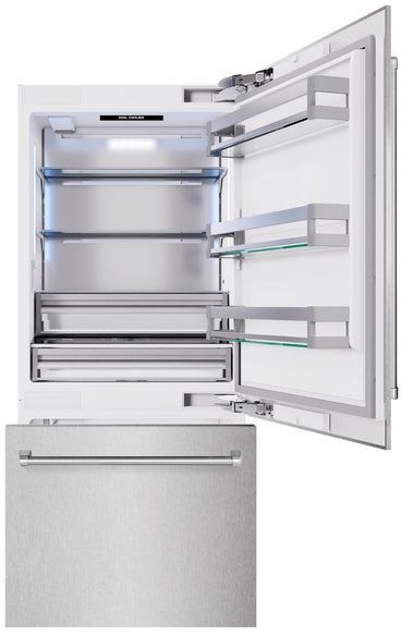 ZLINE 36" 19.8 Cu. Ft Satin Stainless Steel Built In Bottom Freezer Refrigerator-1