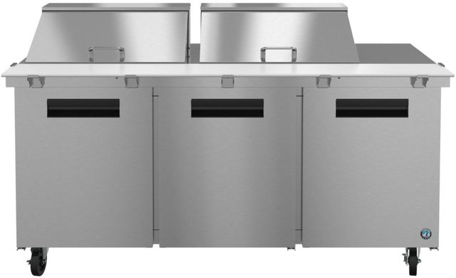 Hoshizaki 72" 21.25 Cu. Ft. Stainless Steel Three Section Mega Top Prep Table Refrigerator with Innovative Air Distribution System-0