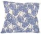 A & B Home Flora Beige/Blue Throw Pilllow-0