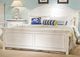 American Woodcrafters 6510 Cottage Traditions Clean White Cottage Queen Arched Panel Bed-1