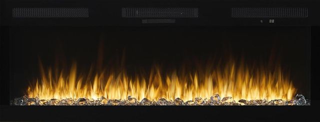 Bernards Black 50" Firebox with Crystals-1