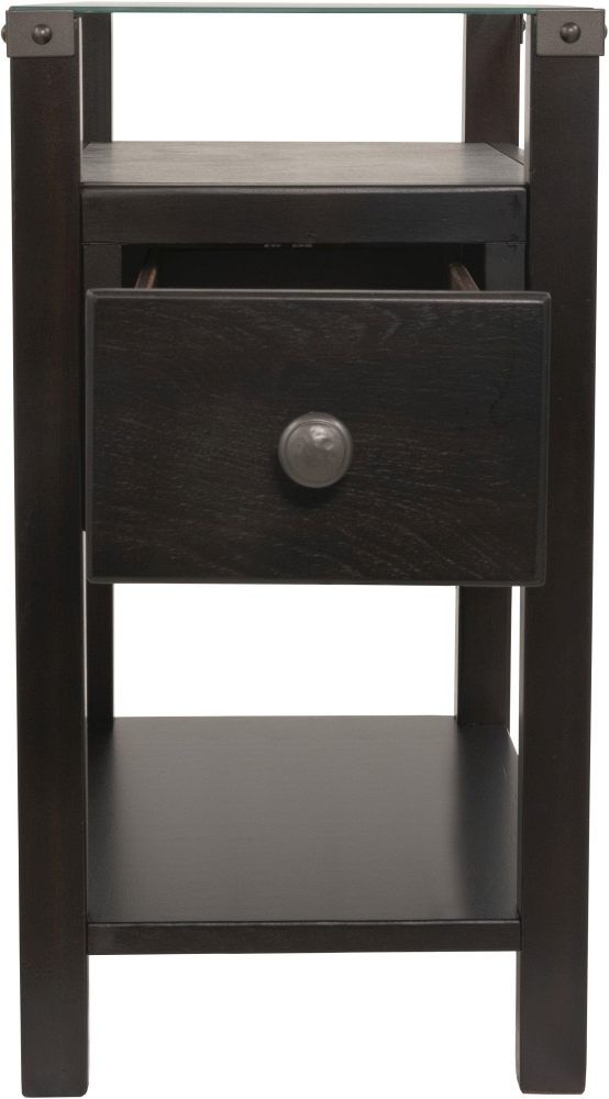 Signature Design by Ashley® Diamenton Almost Black Chairside End Table-2