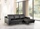 Furniture of America® Stordal Black Sectional with Right Chaise-1