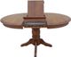 TEI Burnished Walnut 42" Round Dining Table with Empire Base-4