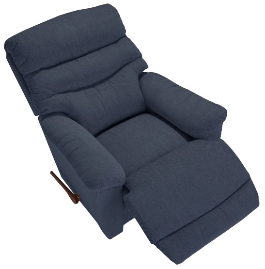 La-Z-Boy® Joshua Navy Manual Rocking Recliner | Roby's Furniture