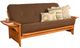 Kodiak Furniture Phoenix Linen Cocoa/Butternut Full Futon with Mattress-0