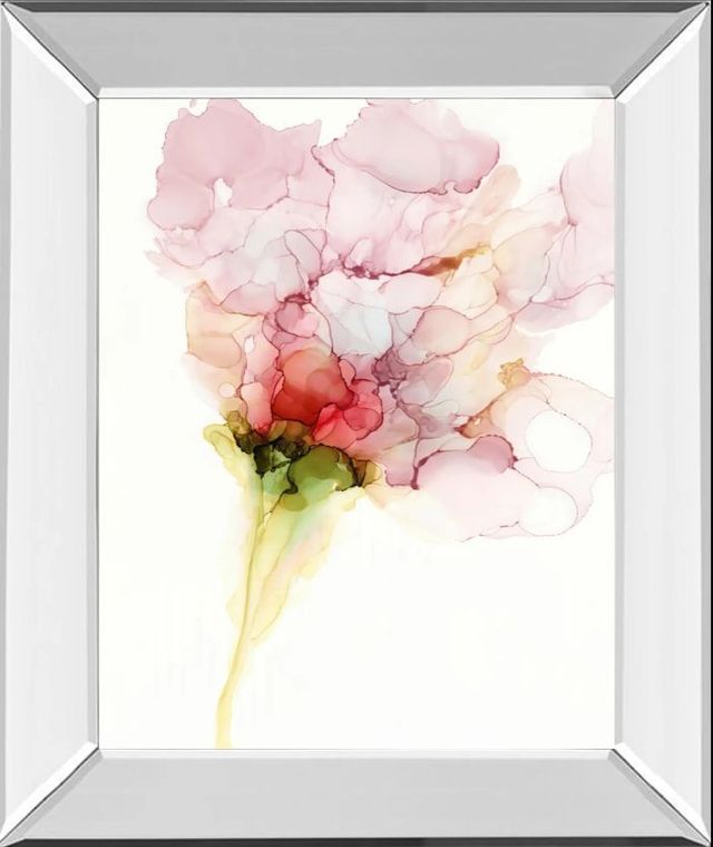 Classy Art Flower Passion I by Jennifer Goldberger Mirror Framed Wall Art-0