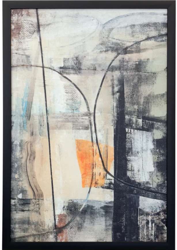 StyleCraft Abstract Essence Black/Gray/Taupe/Off-White Wall Art-0